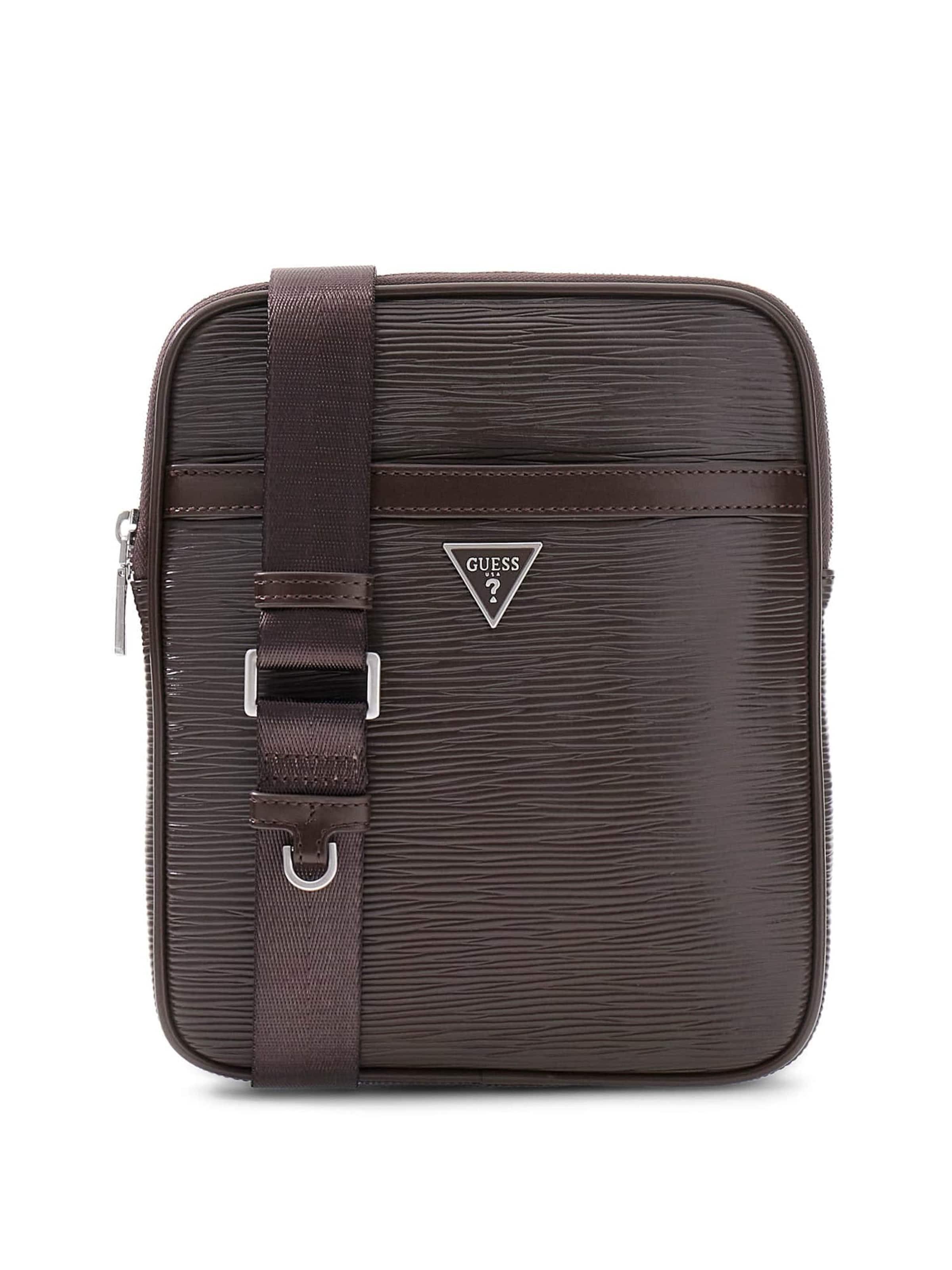 GUESS Crossbody Bag 'Milano' in Brown: front