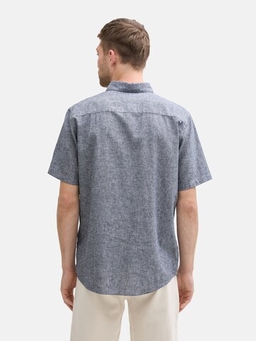 Coupe regular Chemise TOM TAILOR en bleu