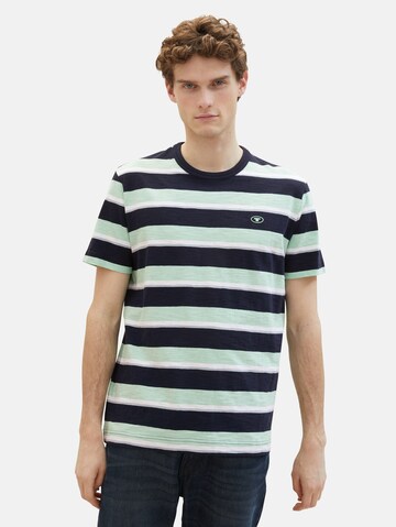 T-Shirt TOM TAILOR en bleu : devant