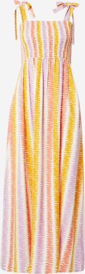 Rochie de vară Compania Fantastica pe galben șofran / mov lavandă / portocaliu mandarină / alb murdar, Vizualizare produs