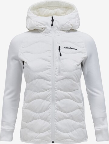 Veste outdoor PEAK PERFORMANCE en blanc : devant