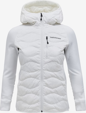 PEAK PERFORMANCE Outdoor Jacket in White: front
