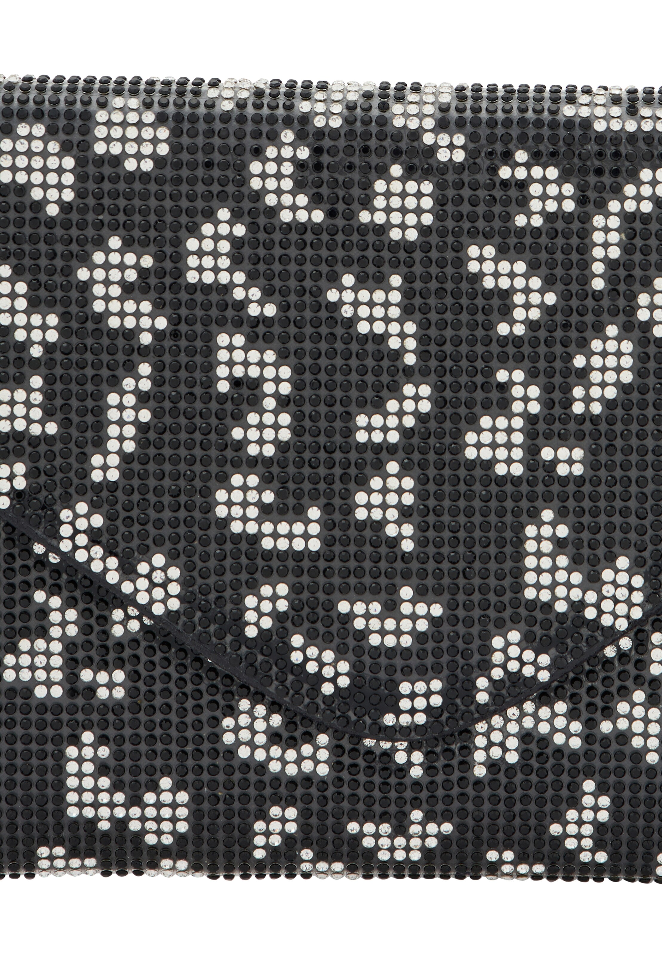 melns faina "Clutch" stila somiņa