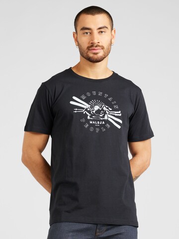 Maloja T-Shirt in Schwarz: Vorderseite