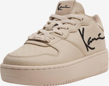 Sneaker bassa di Karl Kani in beige: frontale