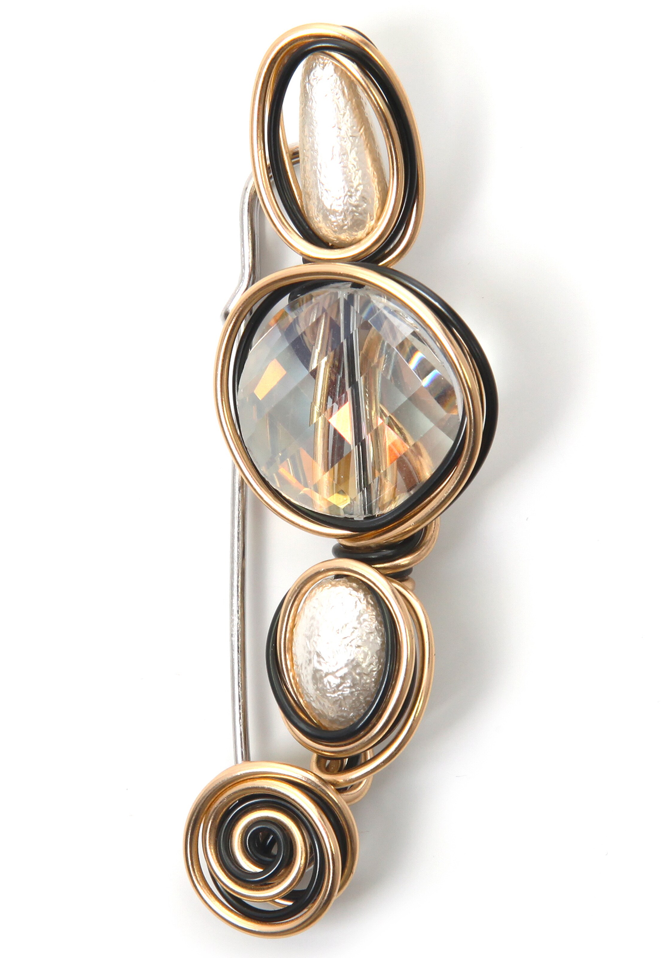 J. Jayz Brosche in Gold: Vorderseite