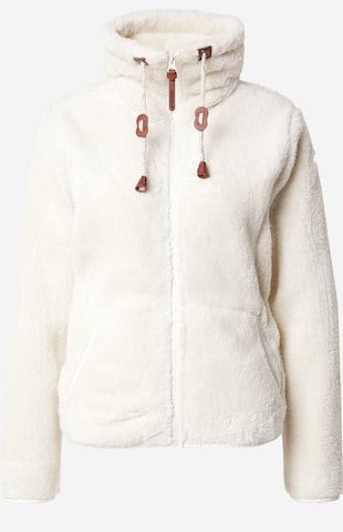 ICEPEAK Athletic Fleece Jacket 'COLONY' in White: front