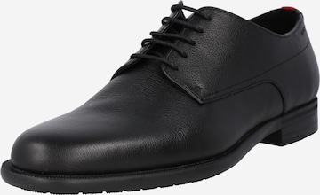 HUGO - Zapatos con cordón 'Kyron' en negro: frente