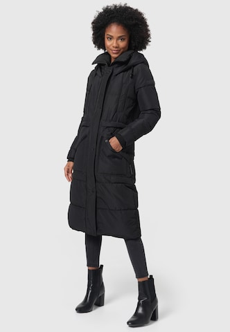 MARIKOO Winter coat 'Ayumii' in Black: front