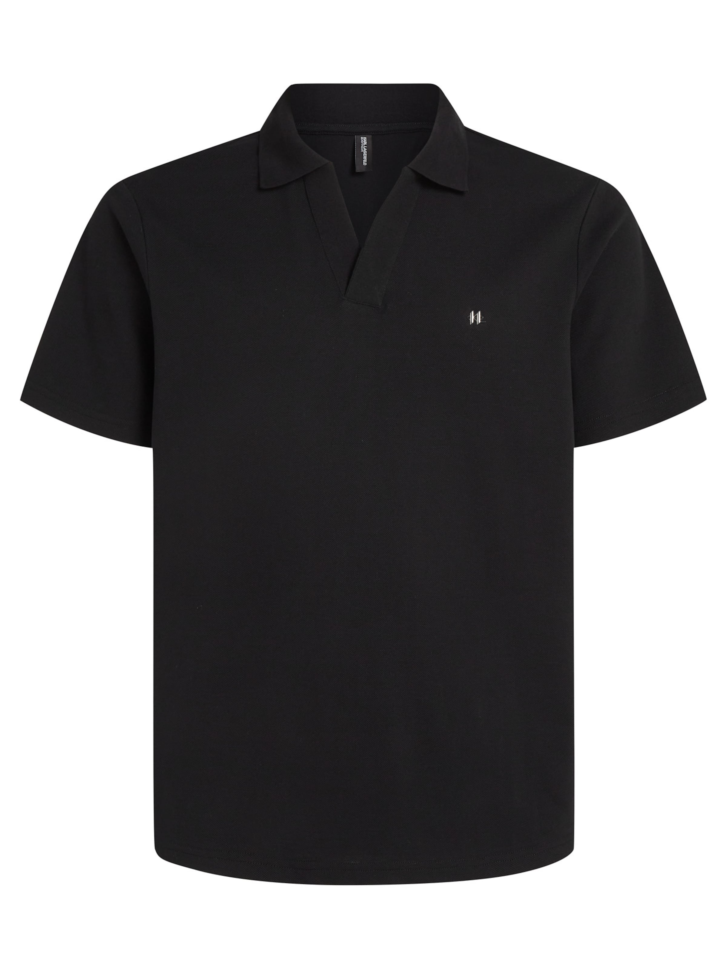 Karl Lagerfeld Тениска в черно: отпред