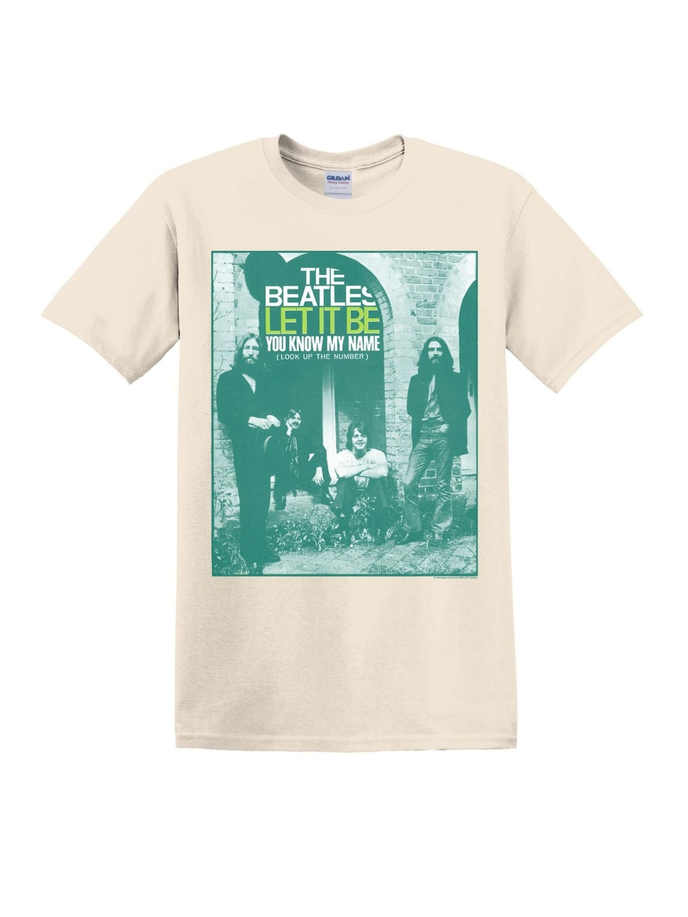 The Beatles Shirt 'Beatles – Let It Be (You Know My Name)  T-Shirt' in White: front