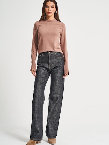 IT'S BASIC Regular Jeans 'Straight Mid Rise Jeans' in Blue: front