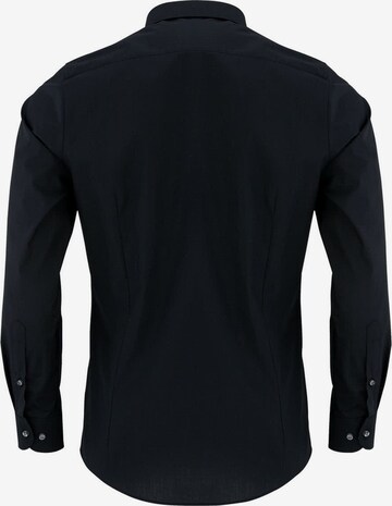 OLYMP Slim fit Zakelijk overhemd 'Level Five' in Zwart