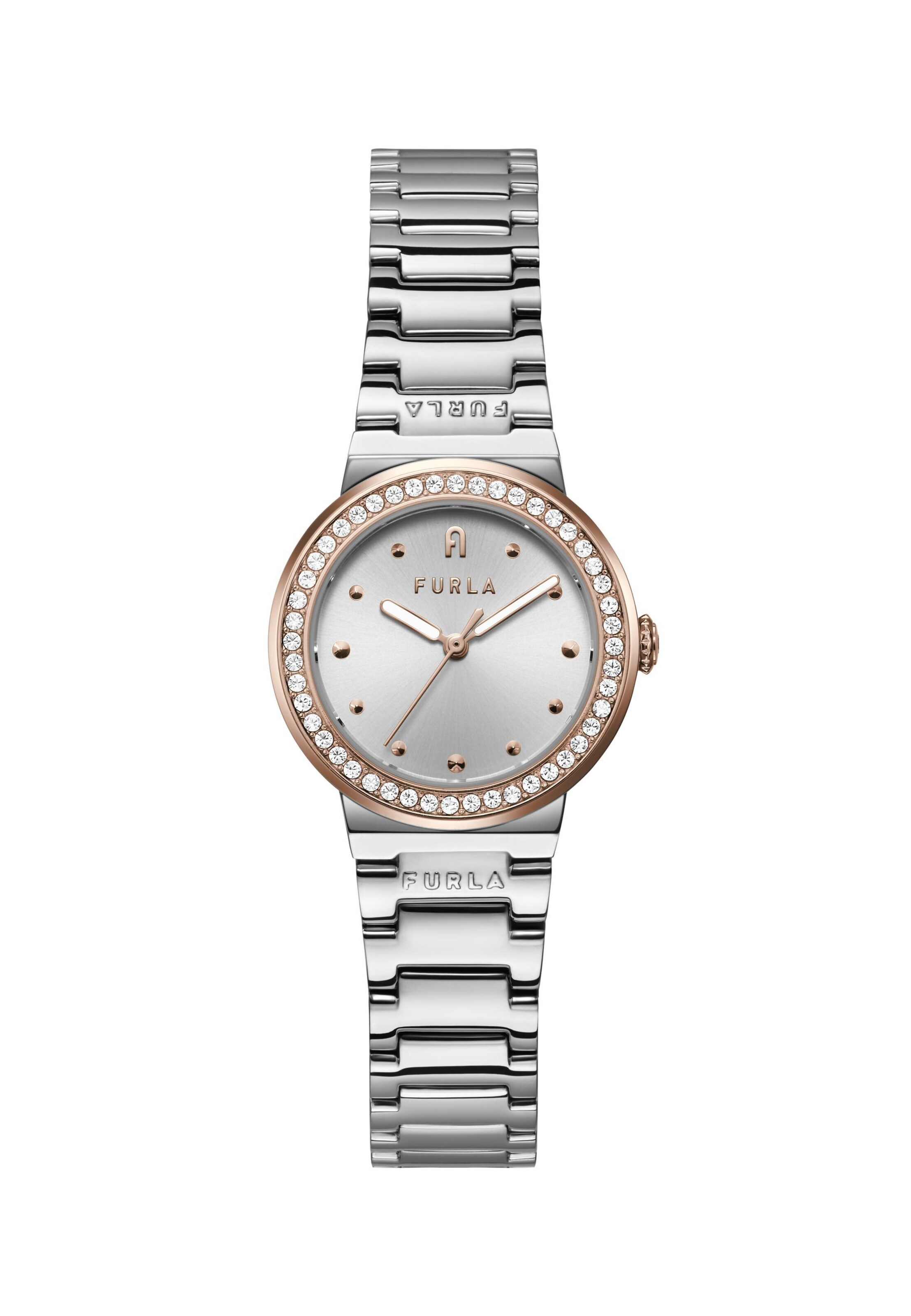 Montre à affichage analogique 'Tortona' FURLA en argent : devant