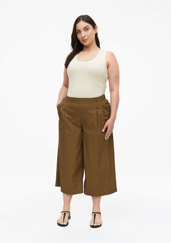 Wide Leg Pantalon à pince s.Oliver en marron