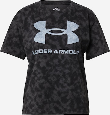 UNDER ARMOUR Sportshirt in Schwarz: predná strana