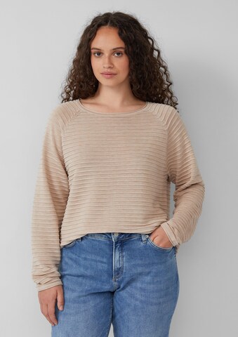 QS Sweater in Beige: front