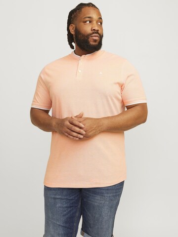 T-Shirt Jack & Jones Plus en orange : devant