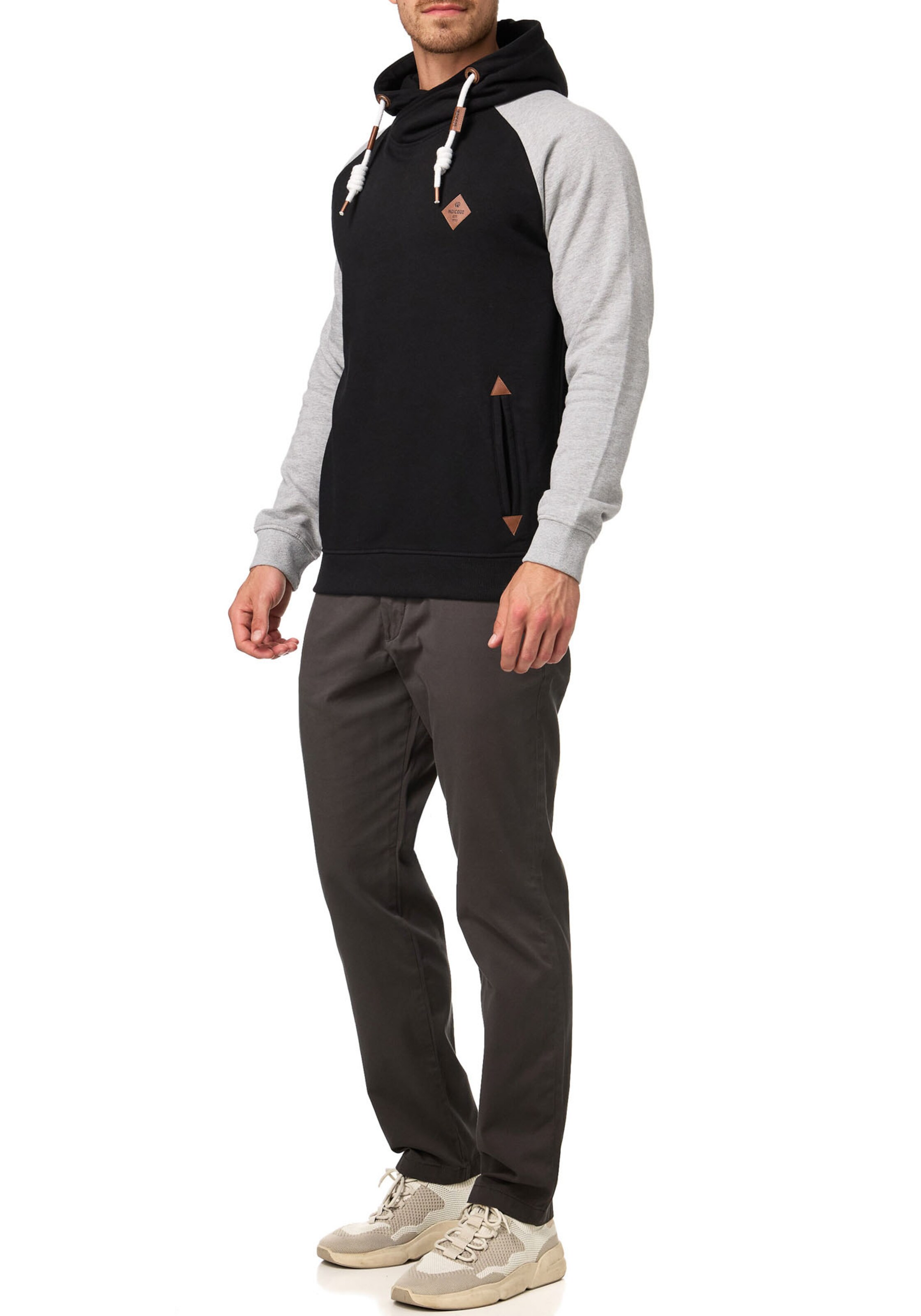 INDICODE JEANS Sweatshirt in Black