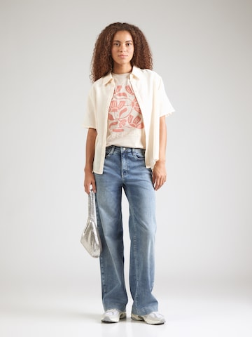 QS - Camiseta en beige