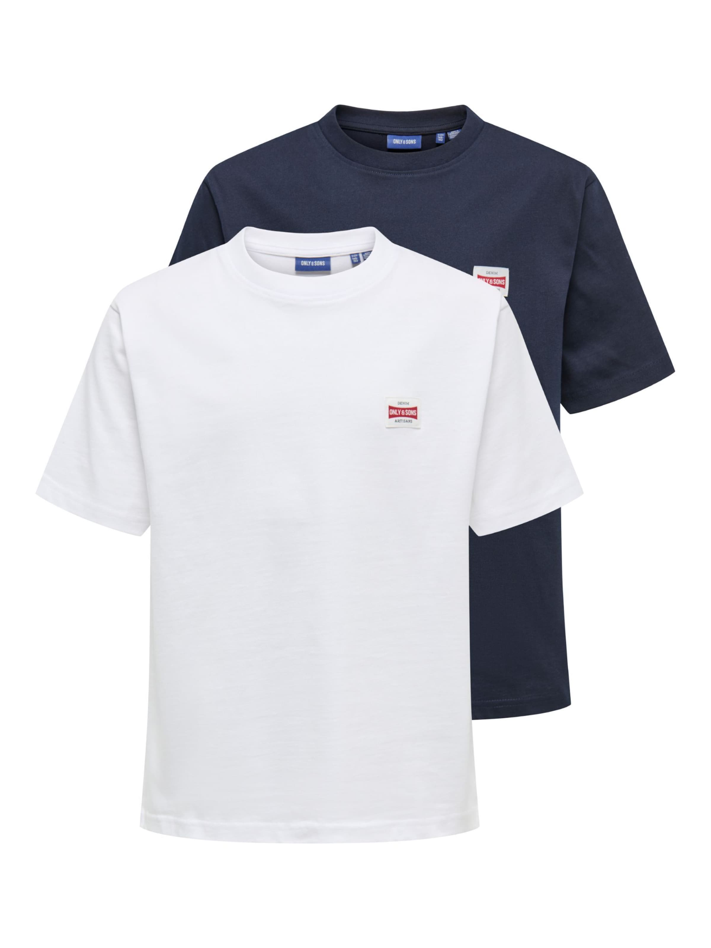 Only & Sons Junior Shirt 'OSJFred' in Blue: front