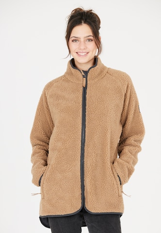 Whistler Athletic Fleece Jacket 'Tekapo' in Brown: front
