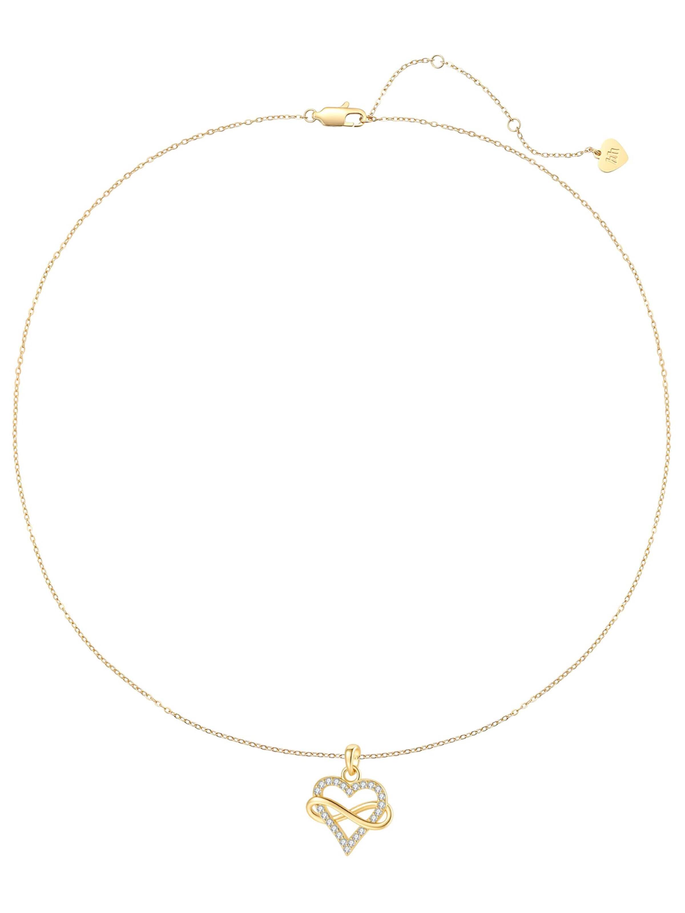 Hey Happiness Ketting 'Dainty Endless Love' in Goud