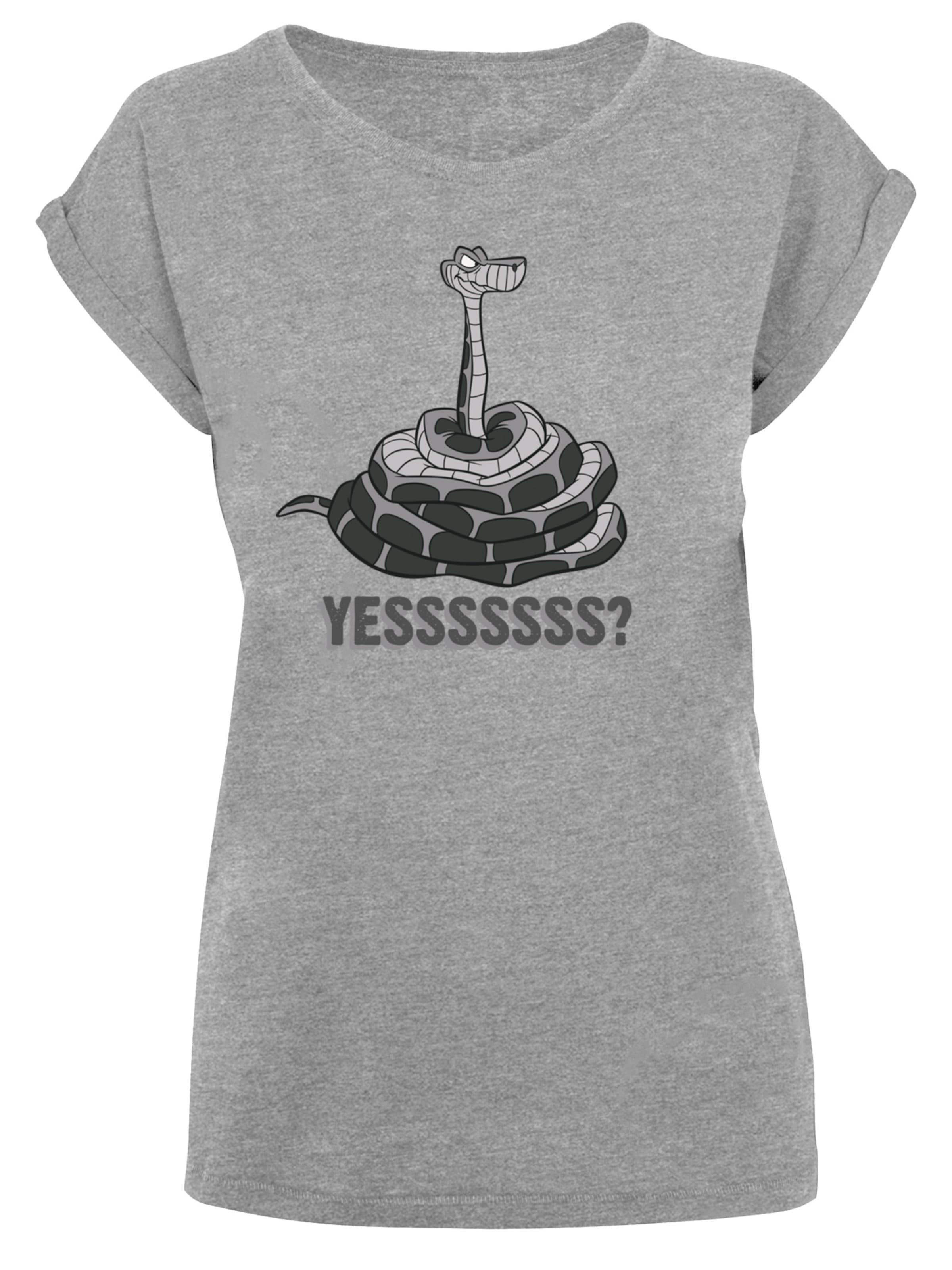 T-shirt 'Disney The Jungle Book Kaa Yesssss' F4NT4STIC en gris : devant