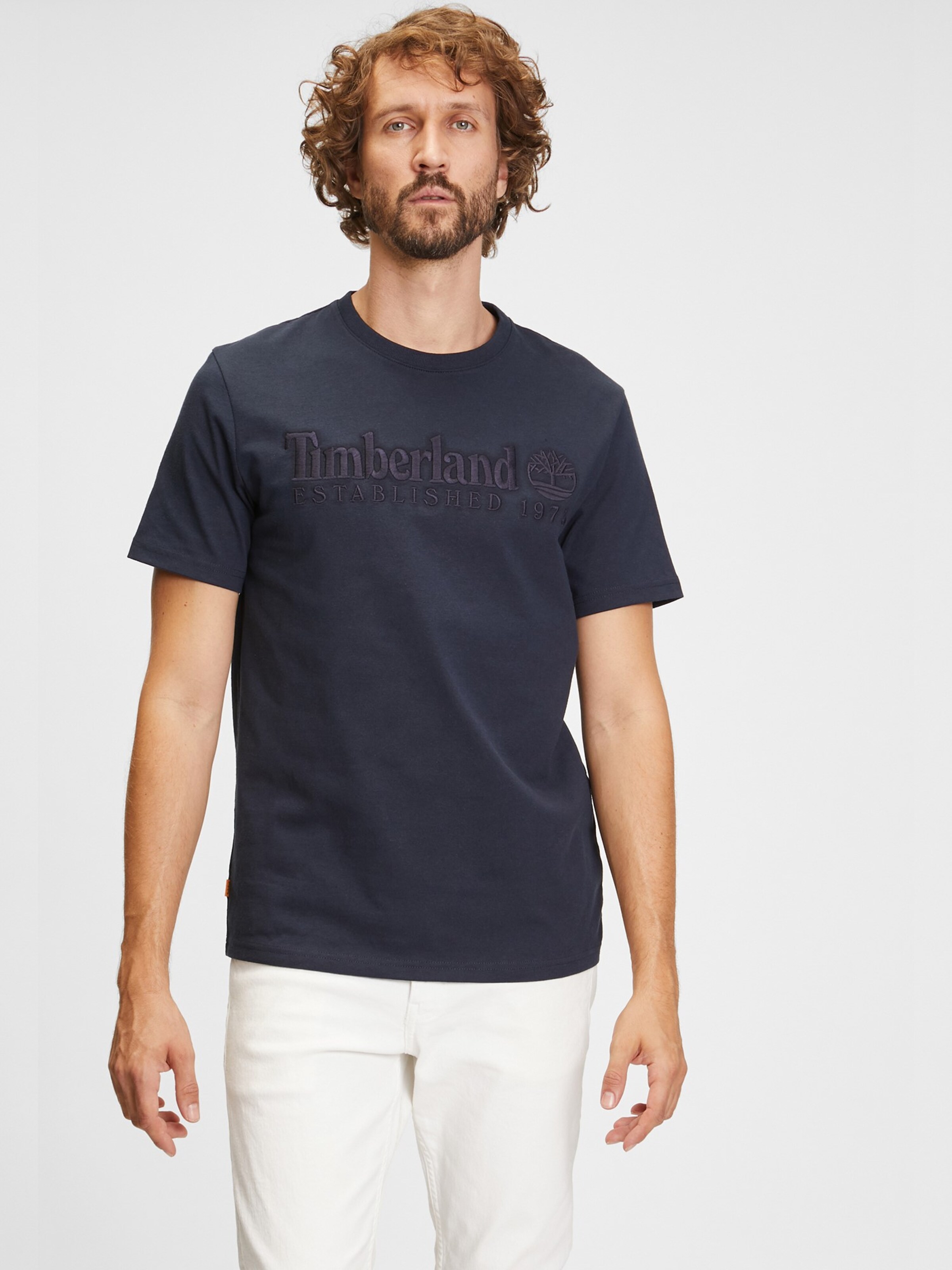 Männer Große Größen TIMBERLAND T-Shirt in Navy - SG32150
