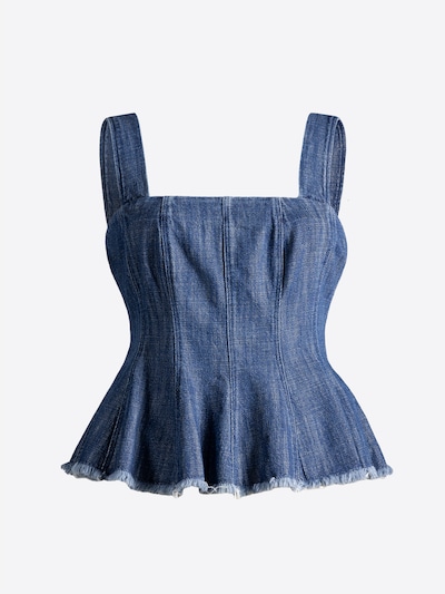 4TAILORS Haut en XS en bleu denim, Vue avec produit