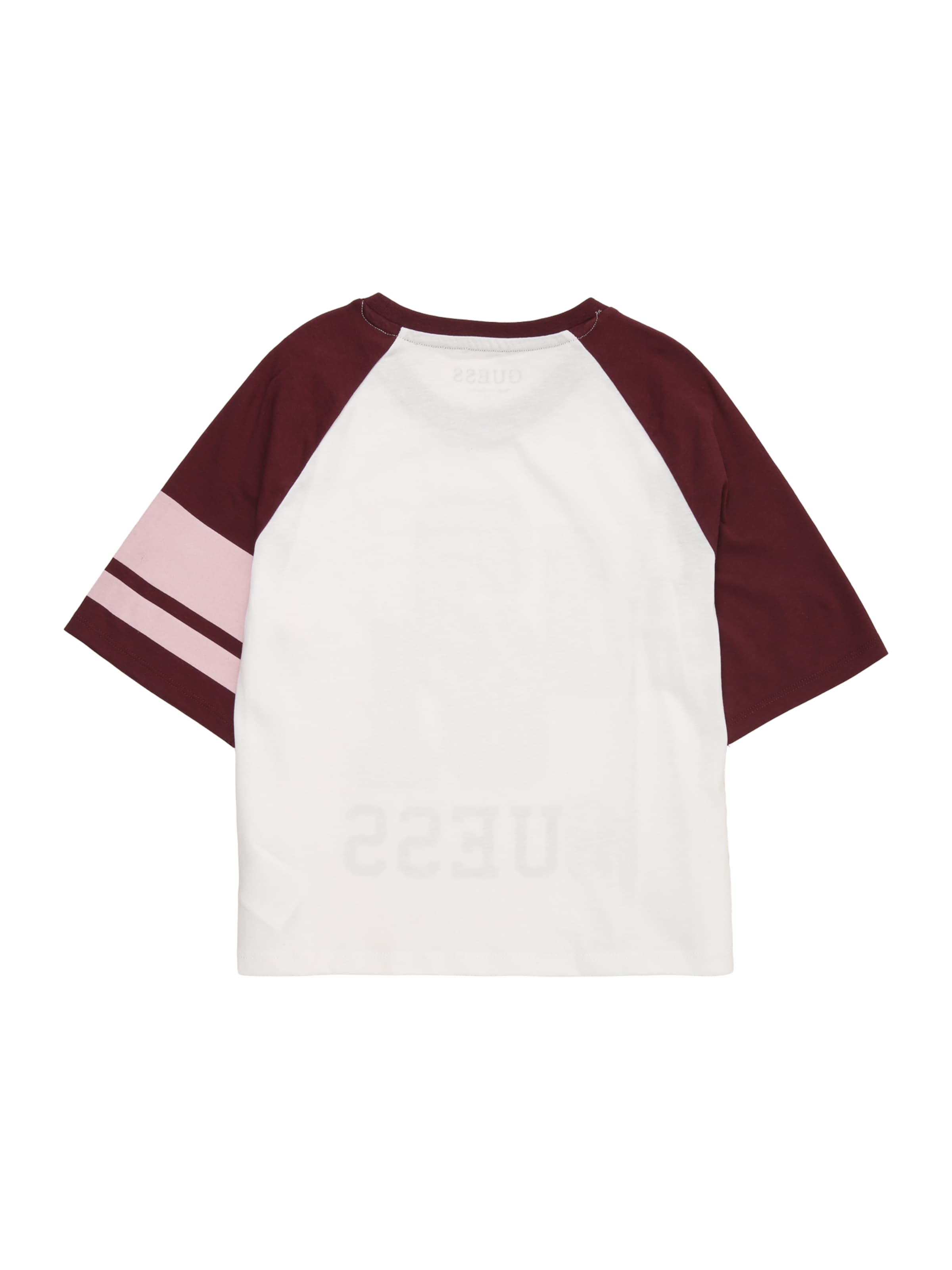 Tricou 'RAGLAN' de la GUESS pe alb