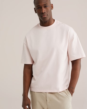 T-Shirt WE Fashion en rose : devant