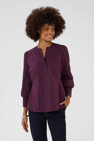CULTURE Blouse 'Elna Antoinett' in Lila: voorkant