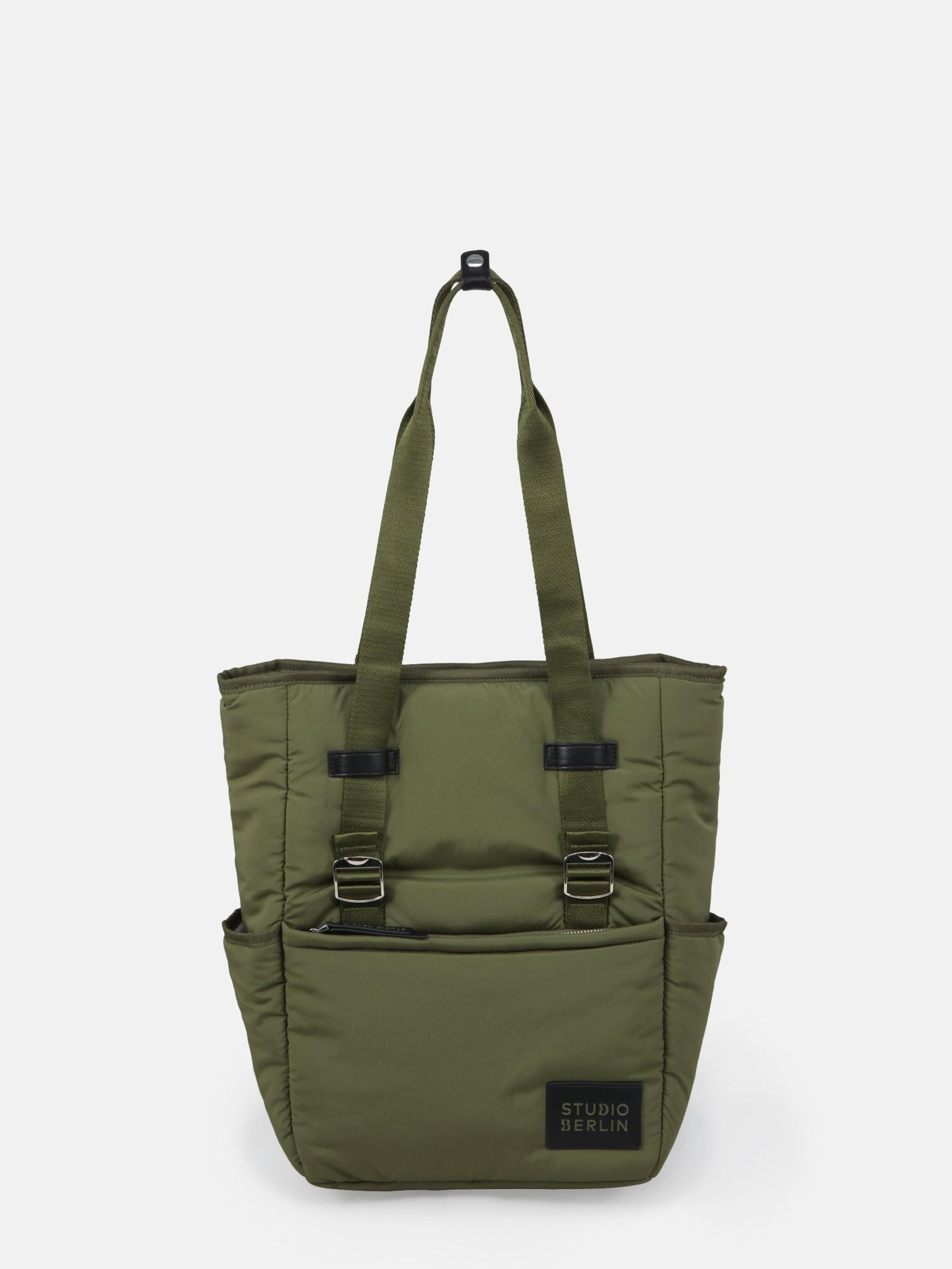 STUDIO BERLIN Handtasche 'KREUZBERG TRAVEL MATT' in Khaki ABOUT YOU