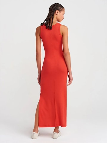 Dilvin Midi Kleid in Rot