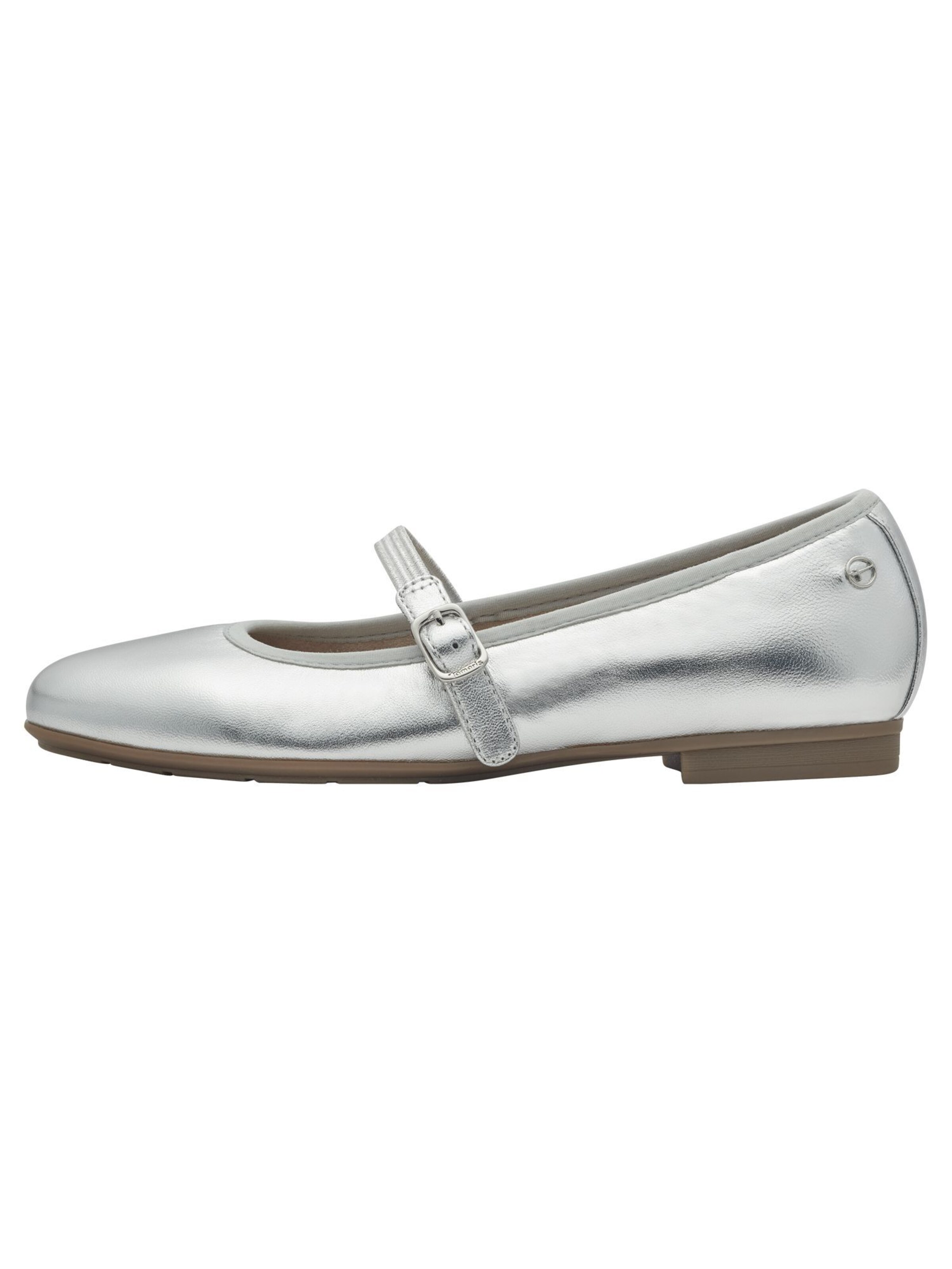 Ballerines à lanières Tamaris en argent
