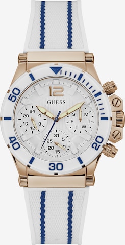 Orologio analogico 'CO PILOT' di GUESS in bianco: frontale