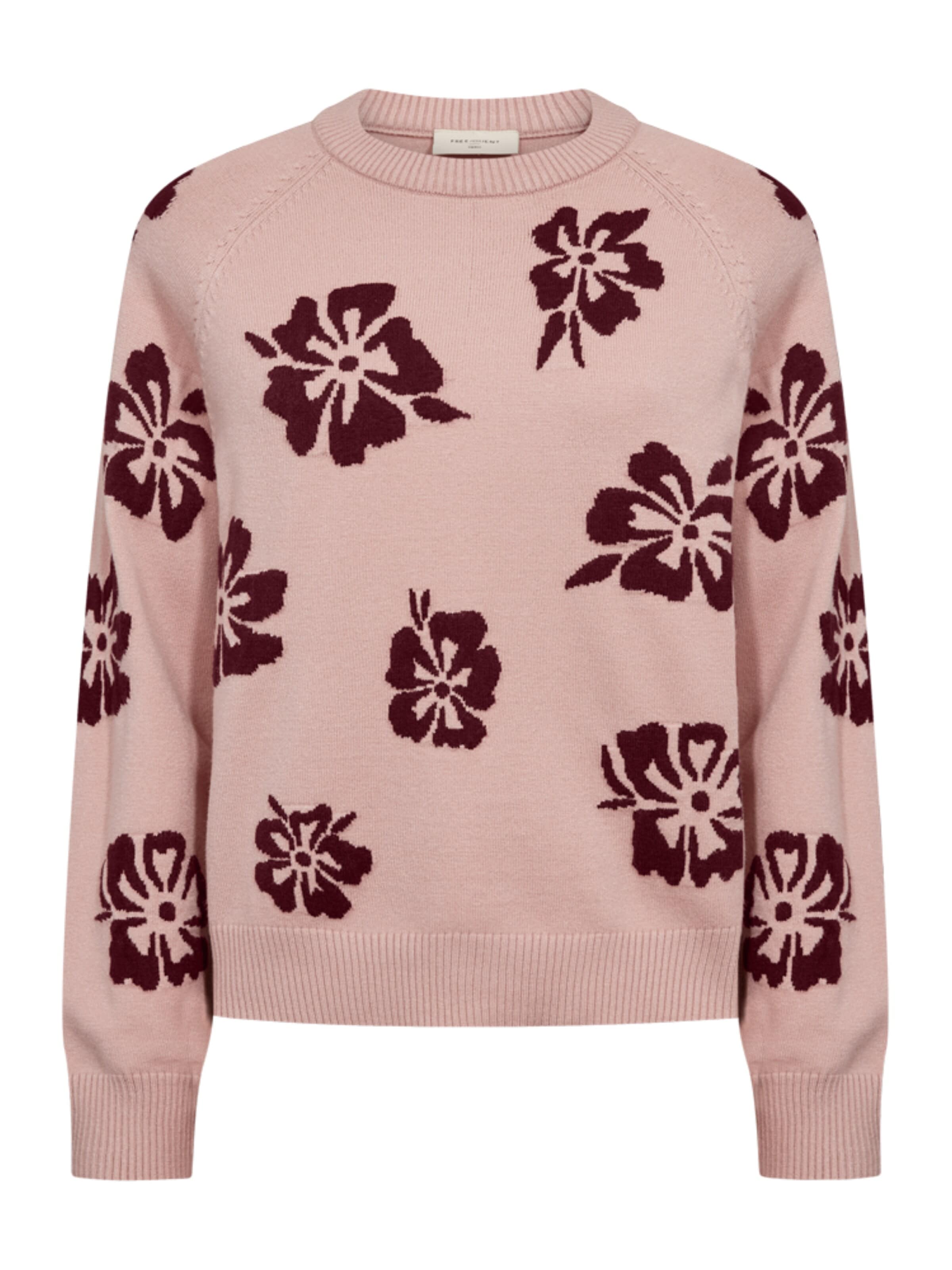 Freequent Knitted top 'FQAlpi-pullover pale mauve' in S in Pink, Item view