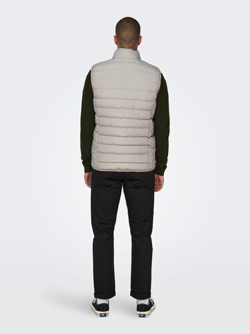 Only & Sons Vest 'BRODY' in Grey