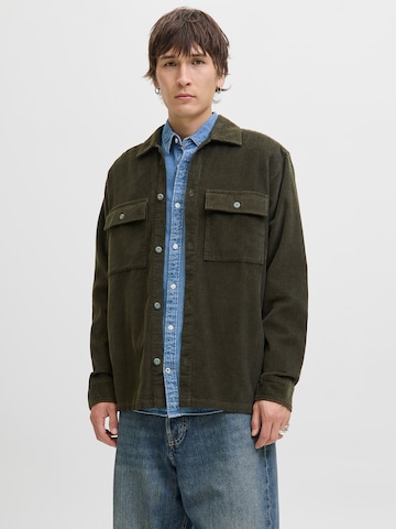 Comfort fit Camicia 'JJEPERFECT' di JACK & JONES in verde: frontale