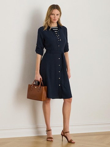 Lauren Ralph Lauren Платье-рубашка 'KARALYNN' в Синий: спереди