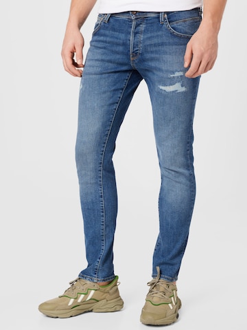 JACK & JONES - Slimfit Vaquero 'Glenn' en azul: frente