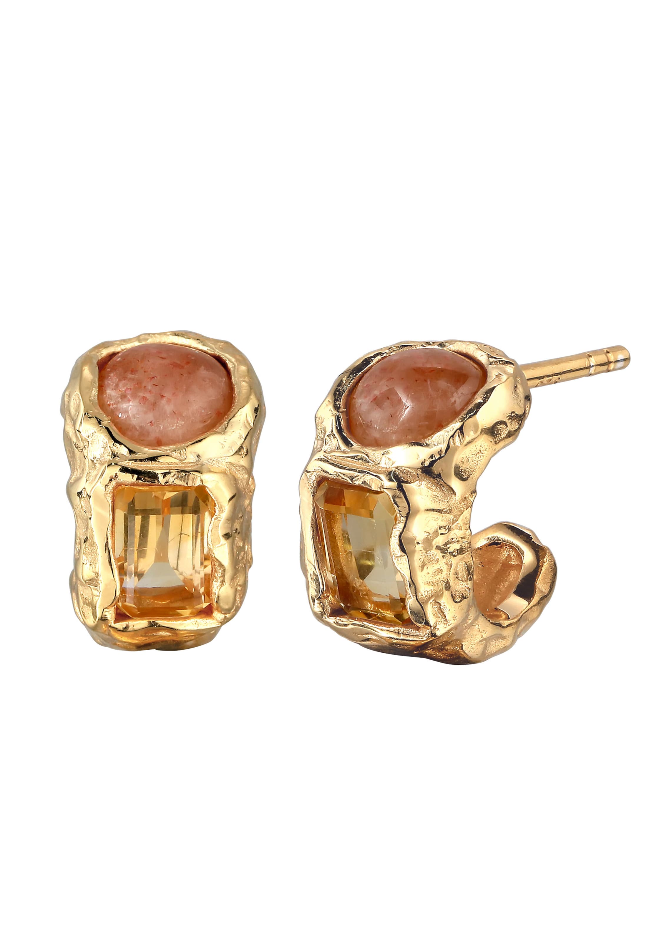 Boucles d'oreilles Haze&Glory en or : devant