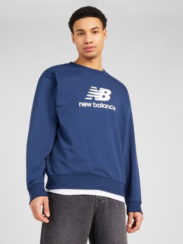 new balance Sweatshirt in Blauw: voorkant