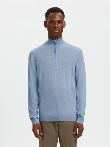 SELECTED Pullover 'SLHTray' in Blau: Vorderseite