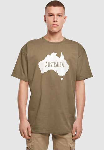 Maglietta 'Australia X' di Merchcode in verde: frontale