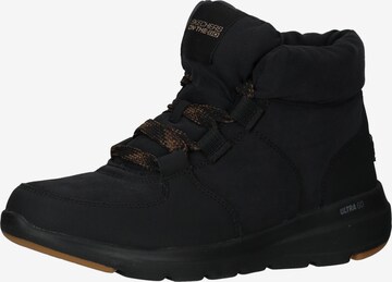 SKECHERS Lace-Up Ankle Boots in Black: front