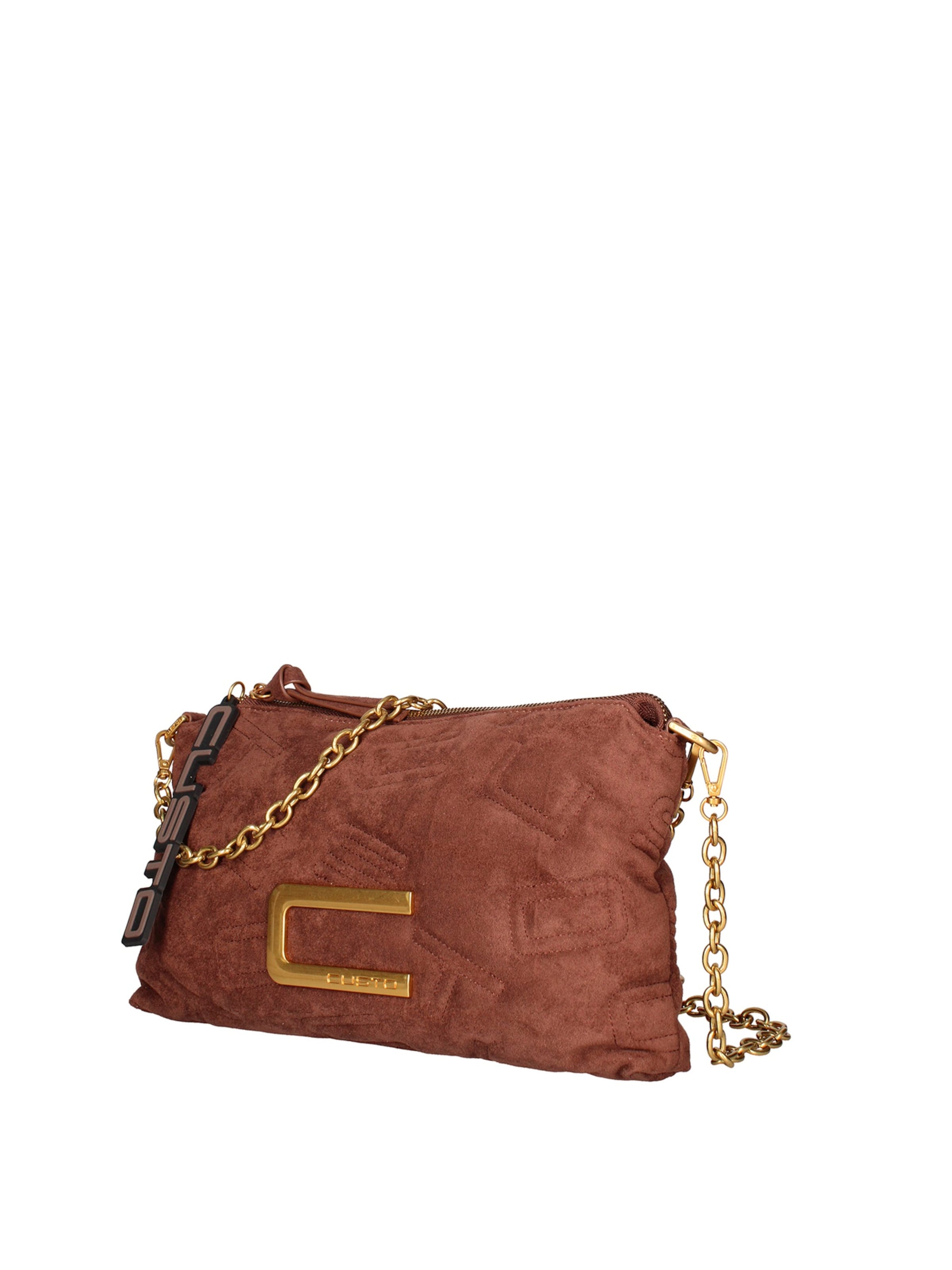 Sac bandoulière Custo Barcelona en marron : devant