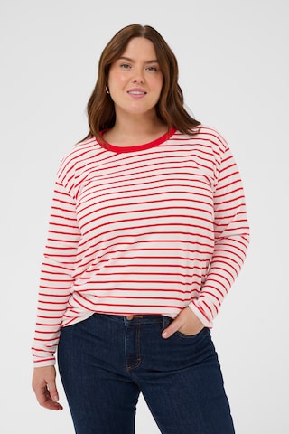 KAFFE CURVE - Camisa 'KCwinni' em vermelho: frente