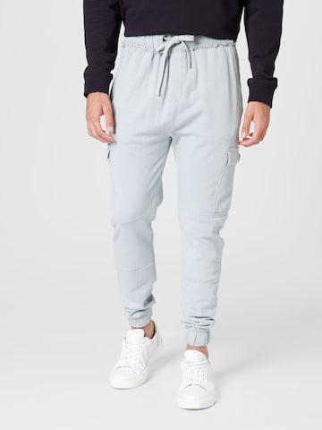 Key Largo Tapered Cargo trousers 'RESULT' in Blue: front